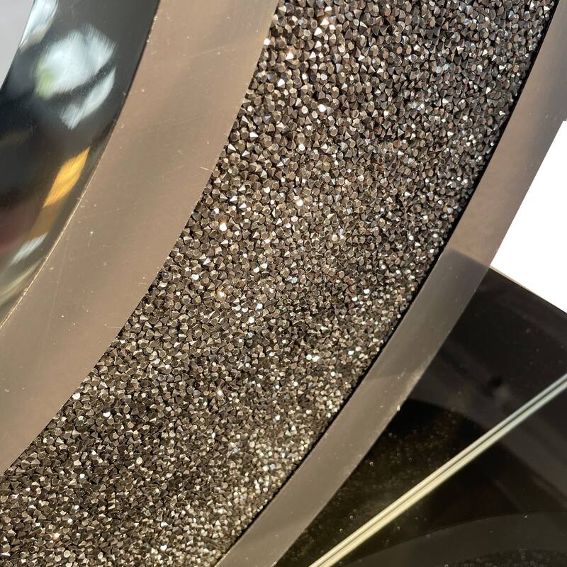 O-Shaped Handicrafts Mirror Console Table for Living Room