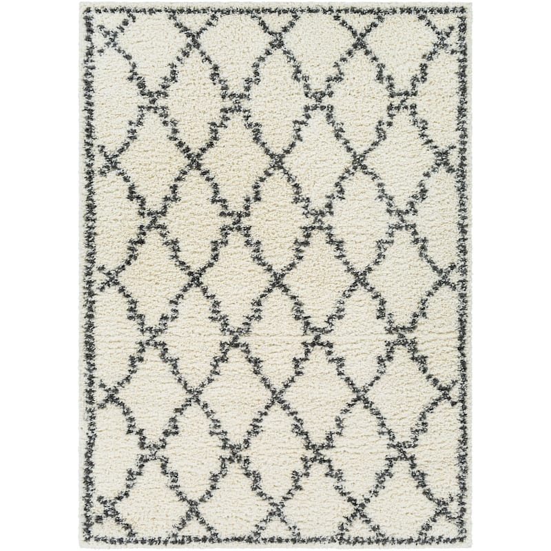 Orleanna Diamond Trellis Plush Area Rug