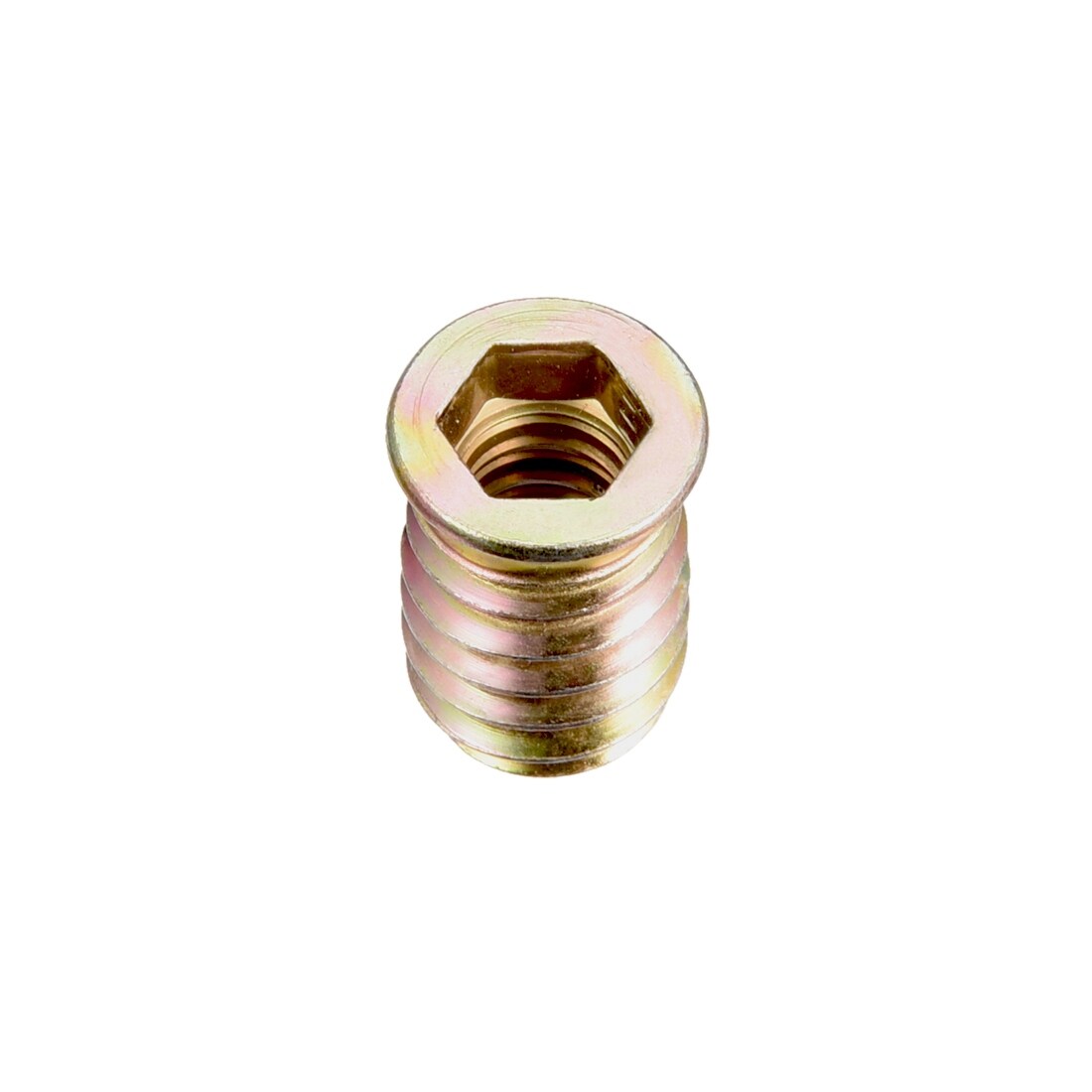 30pcs M6x8mm Threaded Insert Nuts Zinc Alloy Hexagonal M6 Internal Threads 8mm Length 30pcs M6x8mm Threaded Insert Nuts Zinc Alloy Hexagonal M6 Internal Threads 8mm Length