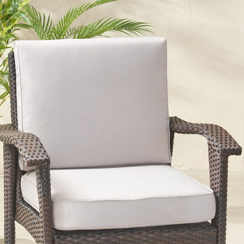 Abbott Club Chair Cushions by Christopher Knight Home - Silver