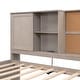 preview thumbnail 10 of 11, Twin Size Lounge Daybed with 3-Drawers，Kids Cork Board Bed Frame with USB Ports and 2 Built-in Storage Shelves, Antique Grey