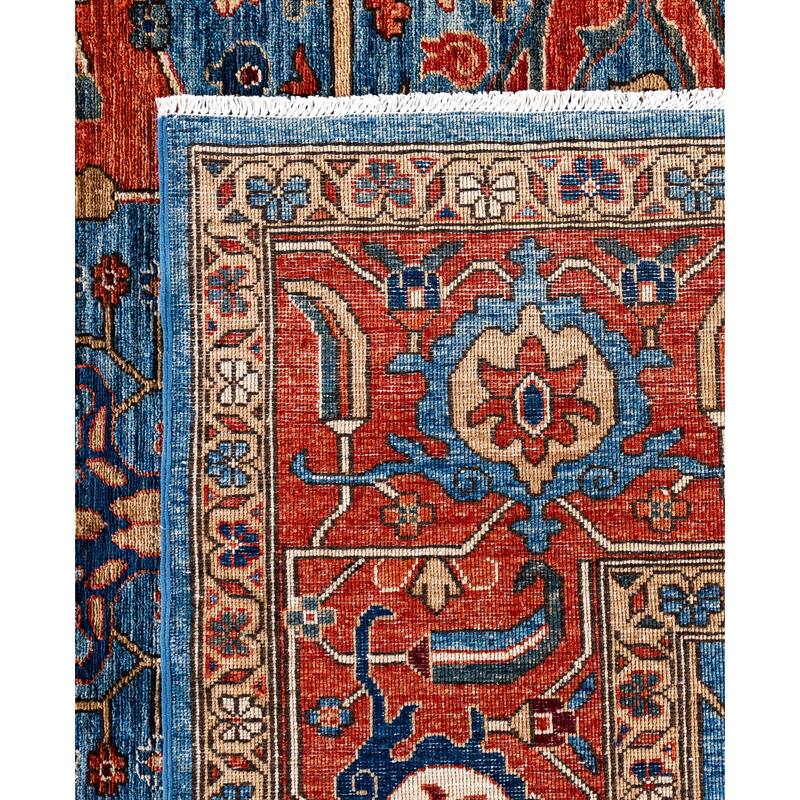 Serapi One-of-a-Kind Hand-Knotted Area Rug - Blue - 8' 11" x 12' 1"