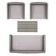 preview thumbnail 6 of 11, SAFAVIEH Outdoor Aboka 4-Piece Conversation Patio Set