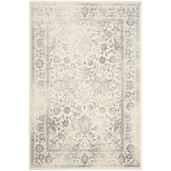 slide 2 of 5, SAFAVIEH Adirondack Dakota Rustic Shabby Chic Distressed Rug 10' Round - Ivory/Silver