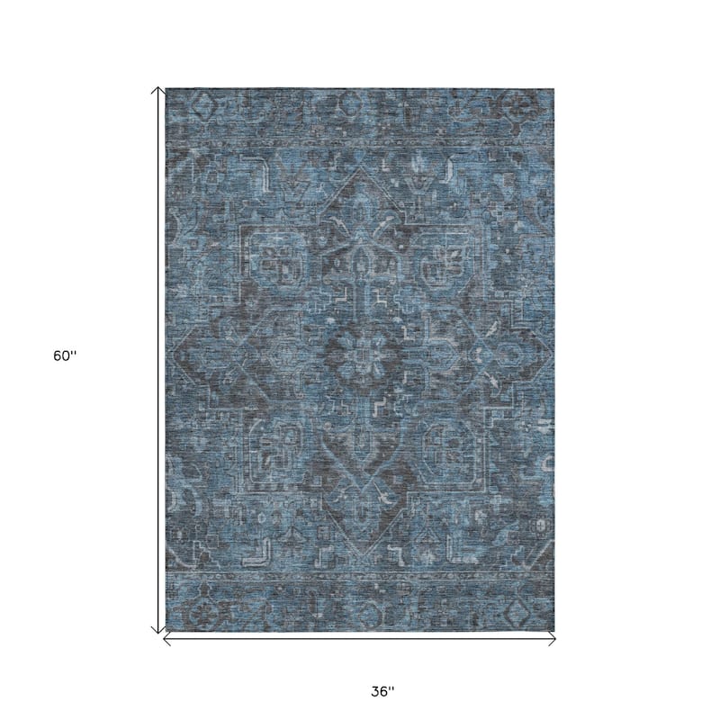 Lasi Oriental Weather Resistant Classic Elegance Outdoor Rug