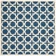 preview thumbnail 101 of 183, SAFAVIEH Handmade Cambridge Trudie Geometric Wool Rug 8' Square - Navy Blue/Ivory - Square