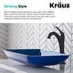 preview thumbnail 7 of 35, Kraus Glass Vessel Sink, Bathroom Faucet, Mounting Ring