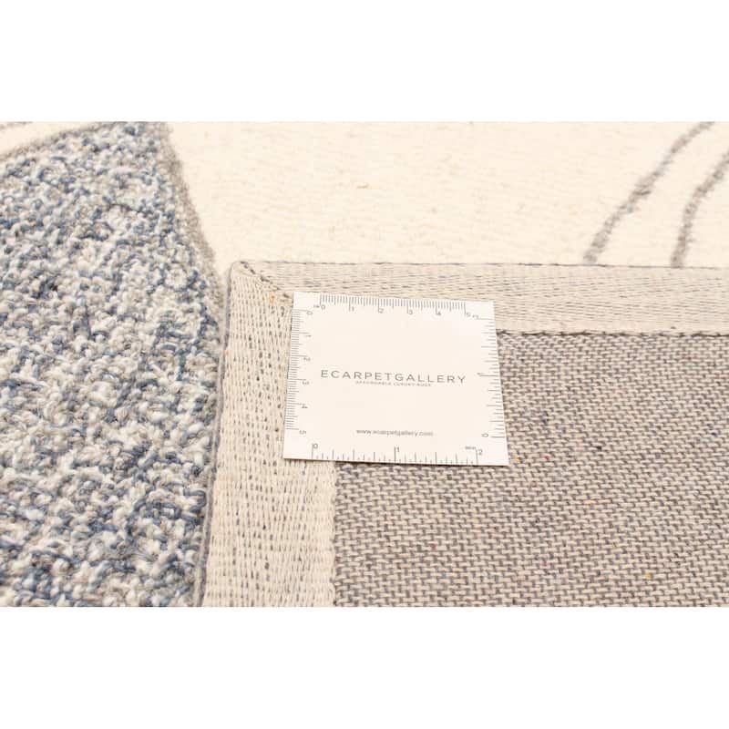ECARPETGALLERY Hand Tufted Timeless Cream Wool Rug - 5'0 x 8'0