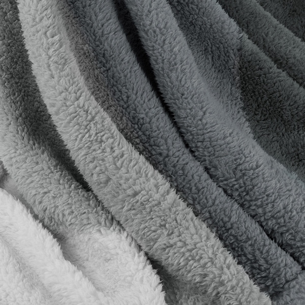 Grey ombre throw discount blanket