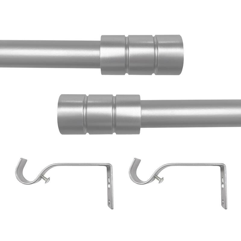 Buono II Cole Silver Decorative Rod & Finial 28-120 Inch