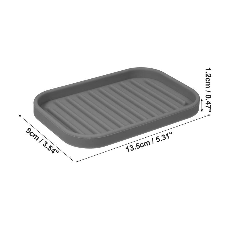 Soap Dish Keep Soap Dry for Home Bathroom Kitchen Silicone