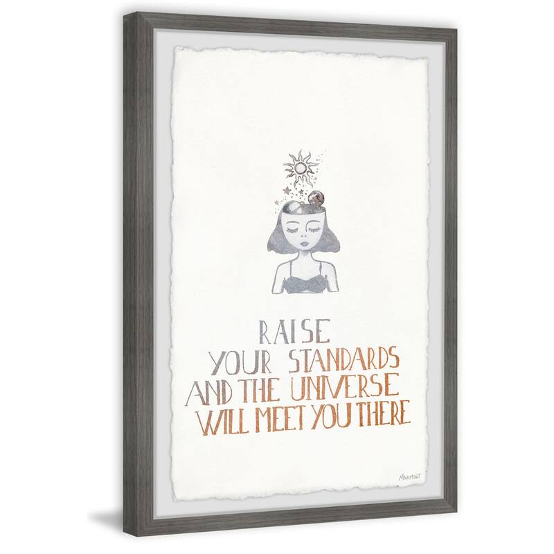 Raise Your Standards Framed Wall Art, Elegant Home Touch - Sophisticated Artwork for Refined Décor