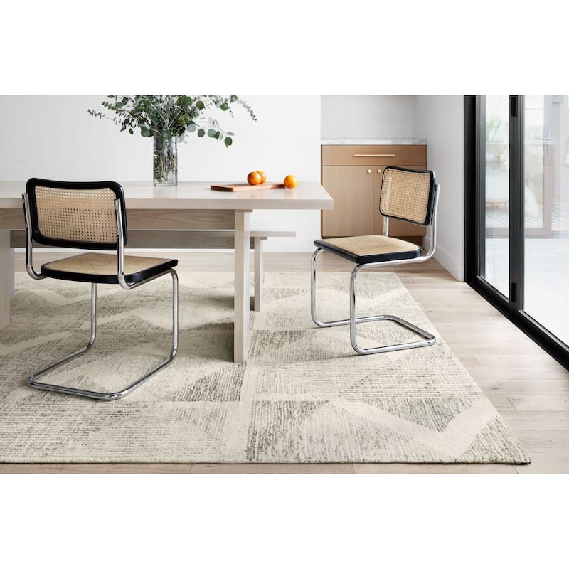 Alexander Home Aubrey Geometric 100% Wool Area Rug