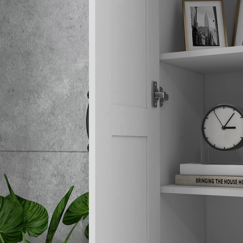 69" Tall Storage Cabinet with Movable Storage Shelves