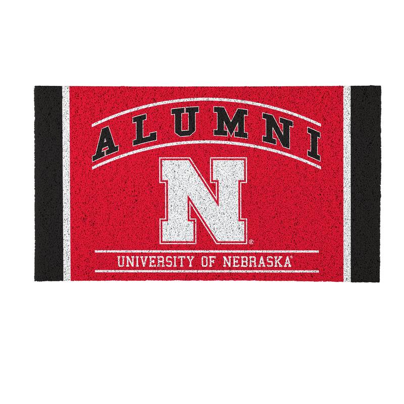 28 in. x 16 in. University of Nebraska Alumni Full Color PVC Door Mat
