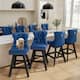 Option Blue Velvet Set Of 8