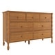 preview thumbnail 14 of 33, Max & Lily Jenny Lind 7-drawer Wood Spindle Leg Horizontal Dresser