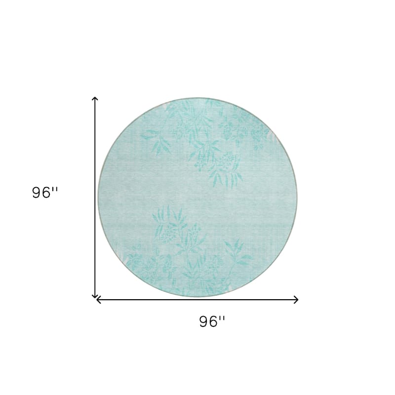 HomeRoots Floral Transitional Rectangle Outdoor Rug