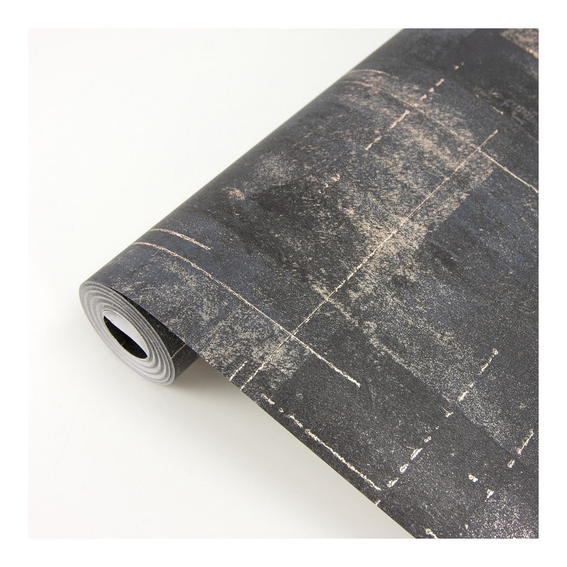 Brewster Ozone Black Texture Wallpaper - 21 x 396 x 0.025