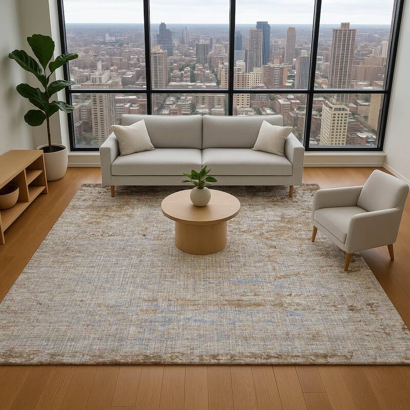 Premium Washable Super Soft Mayfield Rug - Taupe - 10' x 14'