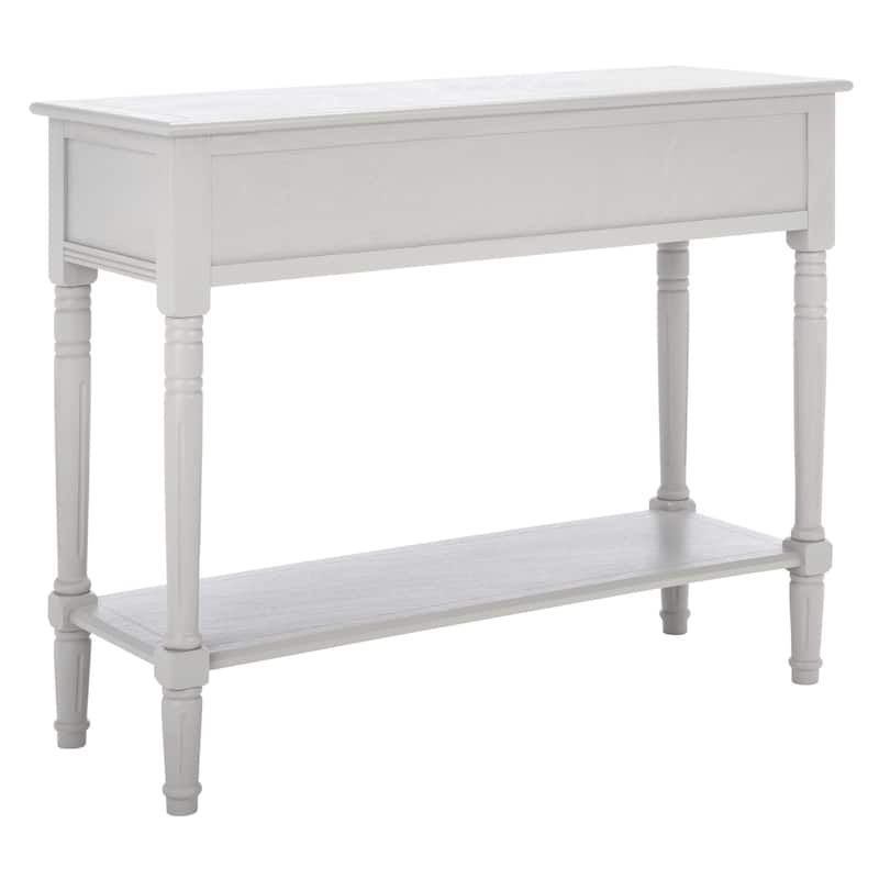 SAFAVIEH Samantha Grey 2-drawer Console Table - 35.8" x 13.8" x 29.5"