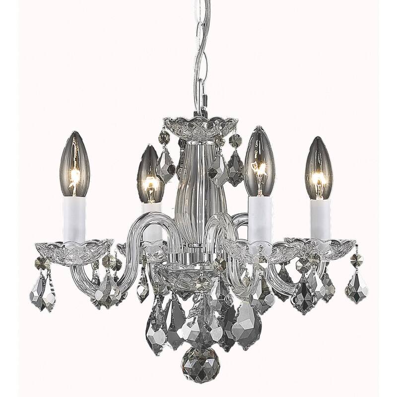 Living District Azalea Collection Chrome 4-Light Pendant