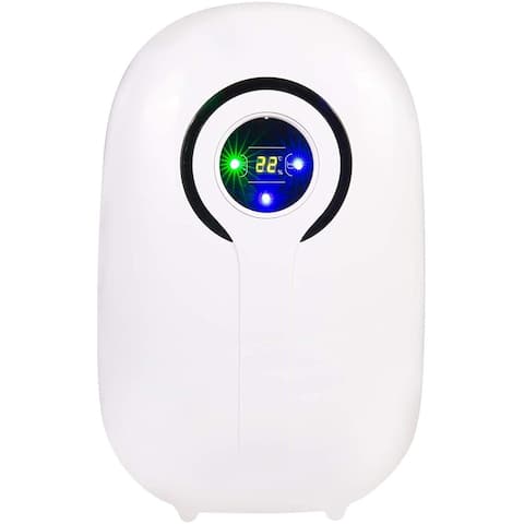 Small Quiet Portable Dehumidifier with LCD Display and Auto Shut-Off - 8.6" (L) x 6.1" (W) x 13.4" (H)