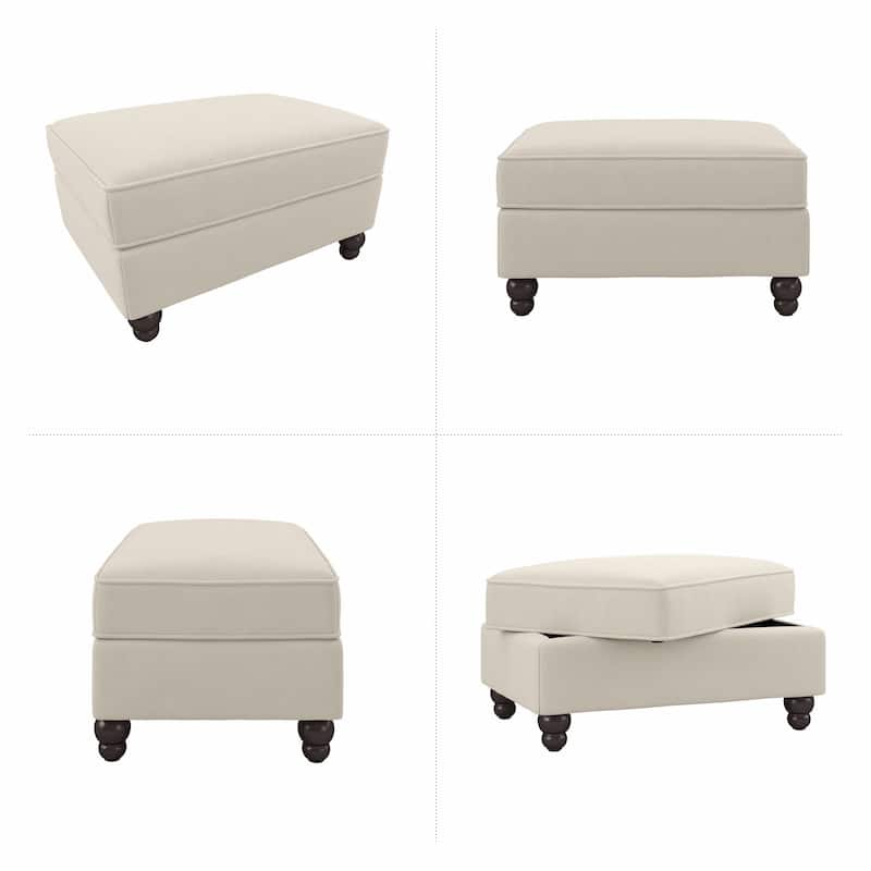 Bush Furniture Coventry Large Upholstered Storage Ottoman