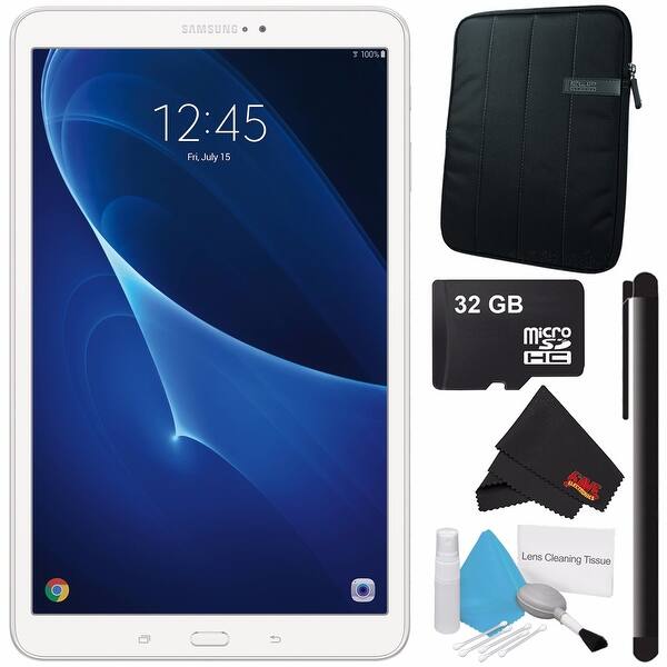 Shop Samsung 10 1 Galaxy Tab A T580 16gb Tablet Wi Fi Only Sm T580nzkaxar Tablet Neoprene Sleeve 10 1 Case Black Bundle Overstock 19561615