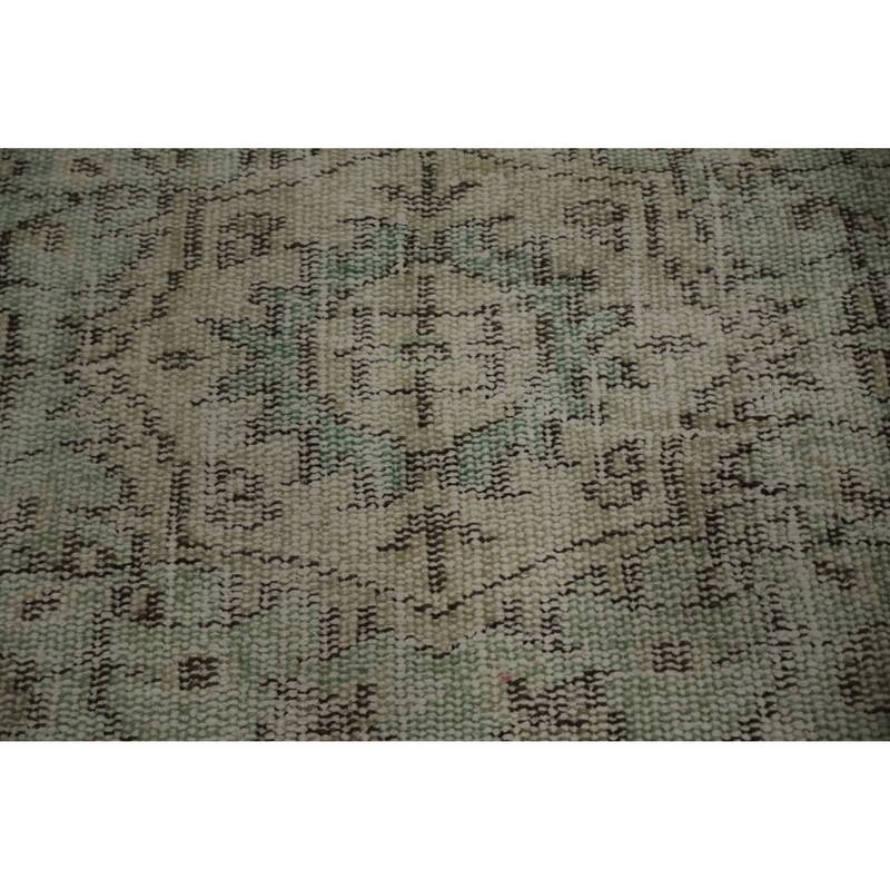 Hand Knotted Oriental 100% Wool Carpet Transitional Floral Beige & Ivories Anatolian Area Rug - 8' 10'' X 5' 6''