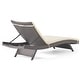 preview thumbnail 66 of 187, Salem Outdoor Wicker Adjustable Chaise Lounge with Cushion by Christopher Knight Home
