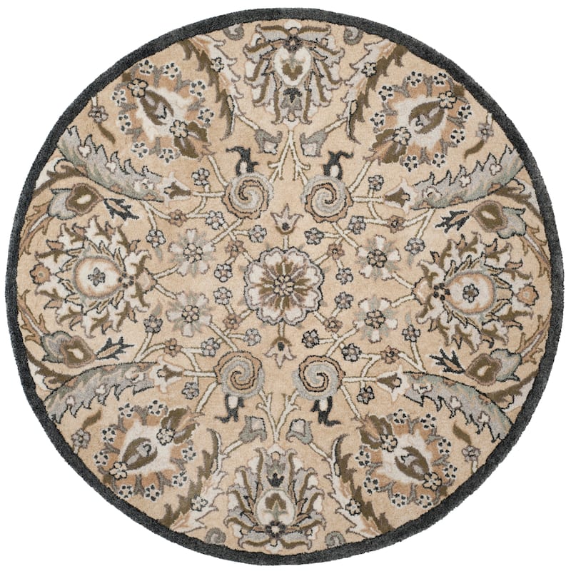 SAFAVIEH Handmade Bella Faith Modern Floral Wool Rug