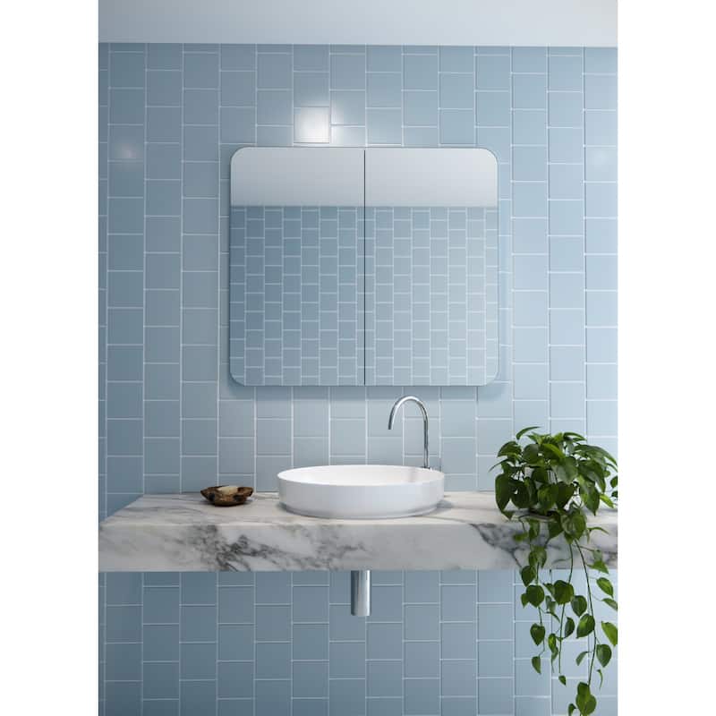 Glass Warehouse MC2-SQ-36X32 Erzi 36" x 32" Frameless Double Door