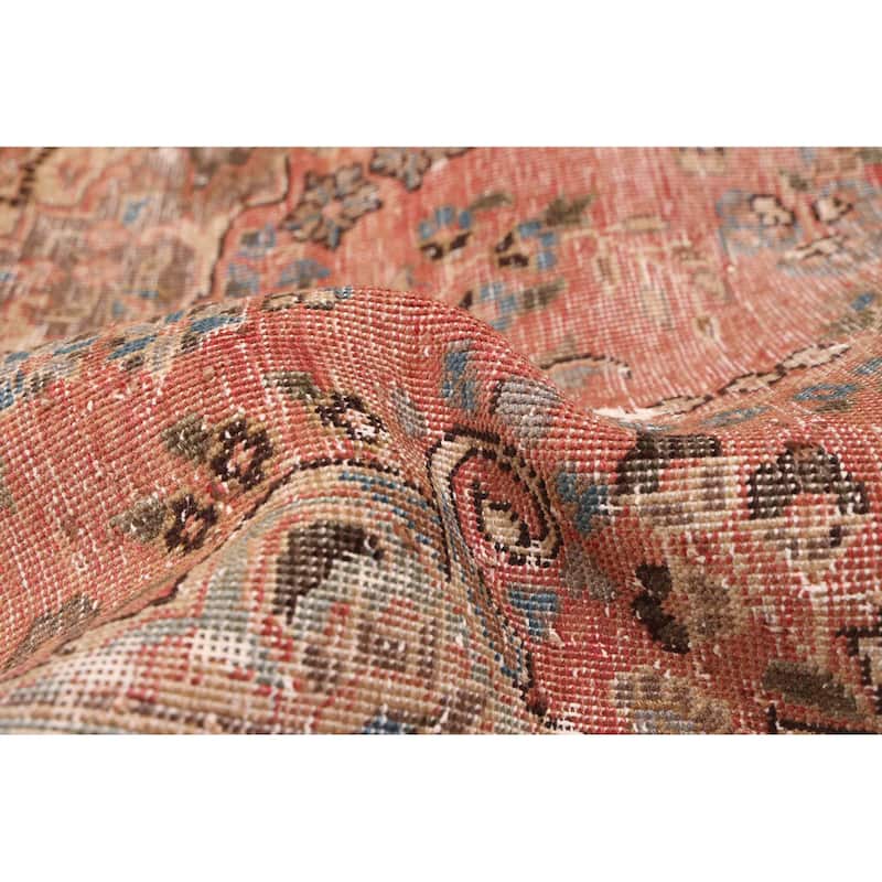 ECARPETGALLERY Hand-knotted Antalya Vintage Dark Copper Wool Rug - 6'5 x 9'4