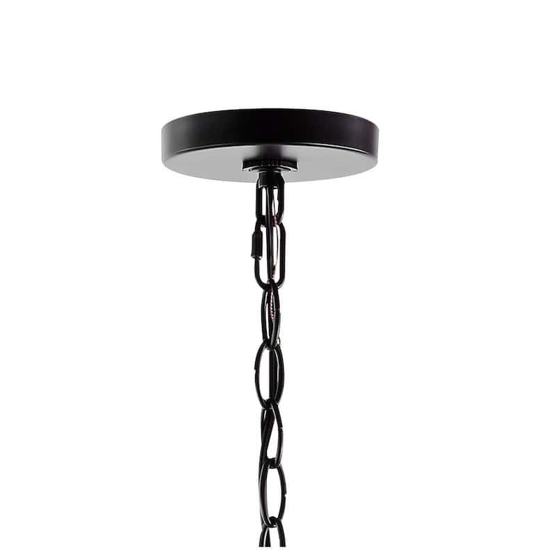 34.75" 6-Light Iron LED Chandelier, by JONATHAN Y