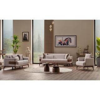Newla 3 Pieces Living Room Sets 1 Sofa 1 Loveseat 1 Chair - Bed Bath ...
