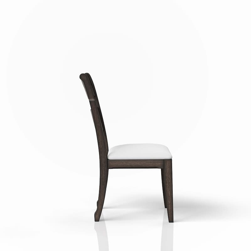 Chocolate Upholstered Seat Side Chair