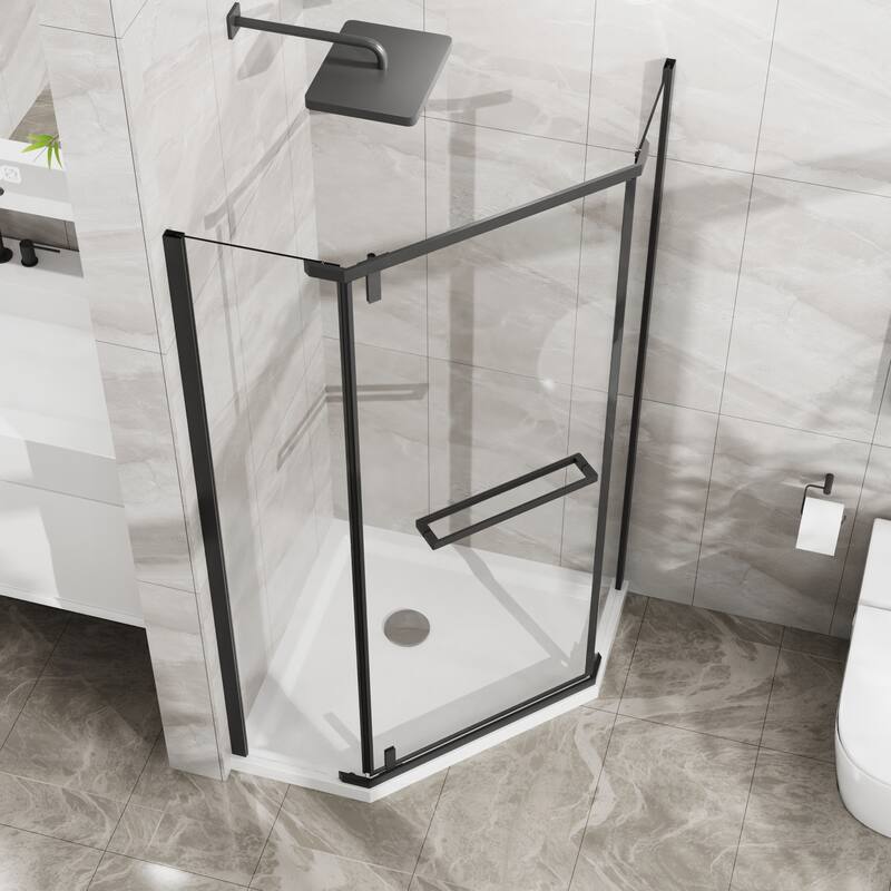 Innovative Corner Shower Enclosure for Compact Bathrooms with Advanced Features