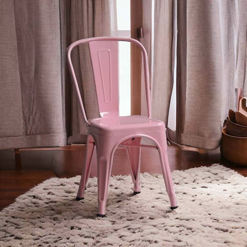 Industrial Armless Chair (set of 10 ) - Light Pink