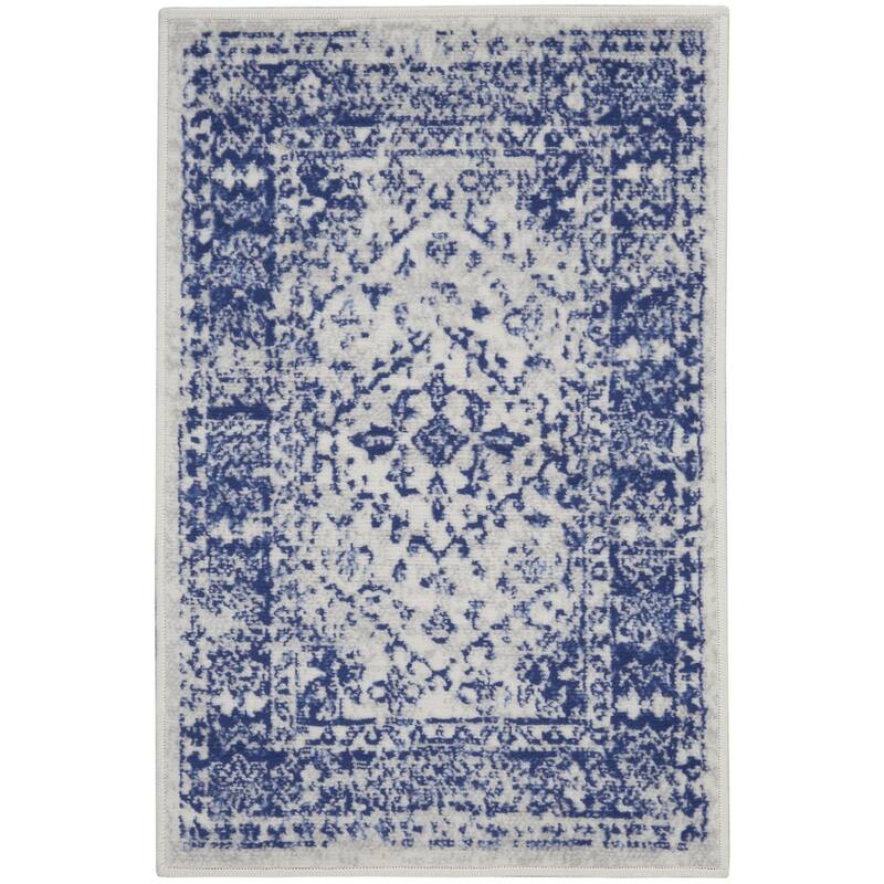 Power Loomed Distressed Geometric Modern Stain Resistant Area Rug - 36' X '24' X '0.39