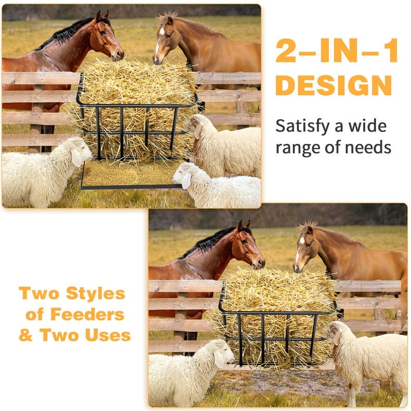 Long Wall Mounted Horse Hay Holder