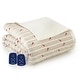 preview thumbnail 4 of 16, Shavel Micro Flannel® Quilted Electric Heated Blanket Full - CARDINAL