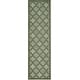 preview thumbnail 1 of 1, Nourison Easy Care Indoor/Outdoor Moroccan Trellis Area Rug 2' x 6' - Green