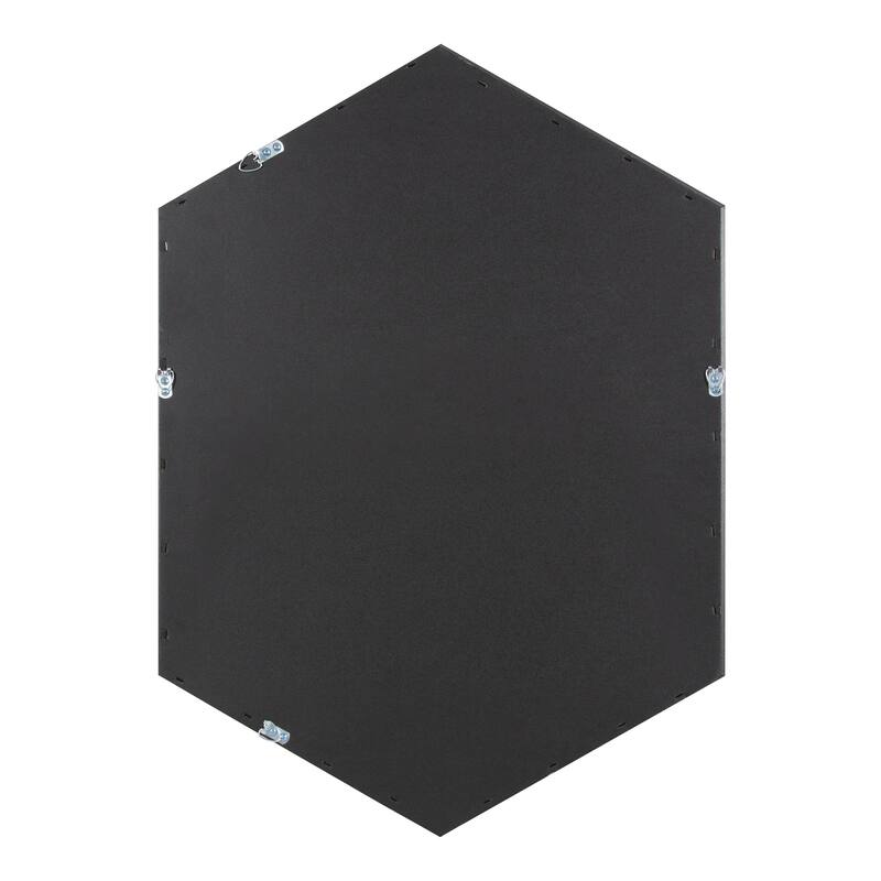 Kate and Laurel Laverty Framed Hexagon Wall Mirror