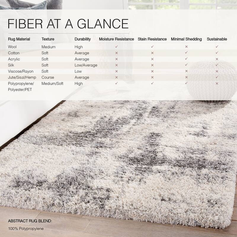 Serenade Abstract Ivory/ Light Gray Area Rug
