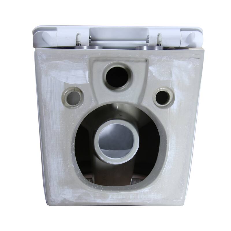 Eviva Storm Elongated Cotton White High Efficiency Toilet w/ Soft Closing Seat