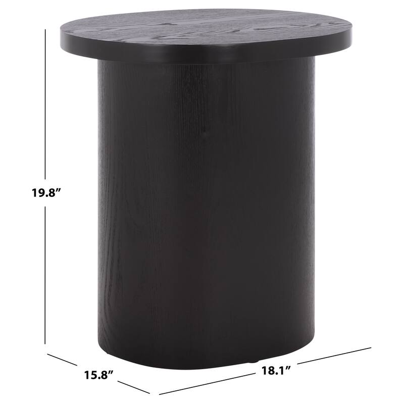 SAFAVIEH Home Ekon Round End Table - 18"W x 16"D x 20"H