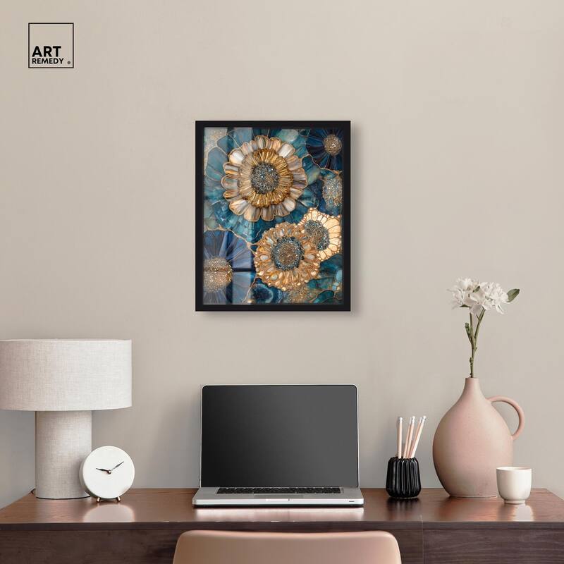 Opulent Geode I Shadowbox by Art Remedy