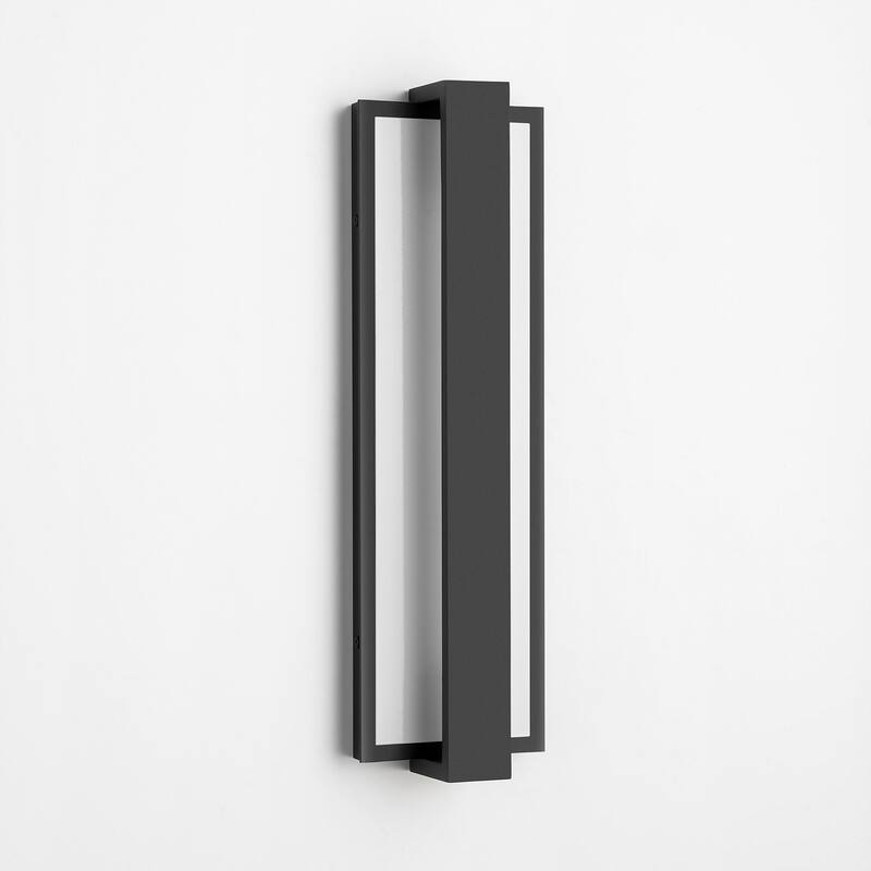 Modern Black Rectangular Linear LED Outdoor Wall Lights/Sconce Lighting