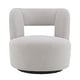 preview thumbnail 5 of 25, Swivel Barrel Chair with Soft Teddy Fabric, Comfy Round Accent Chair for Living Room